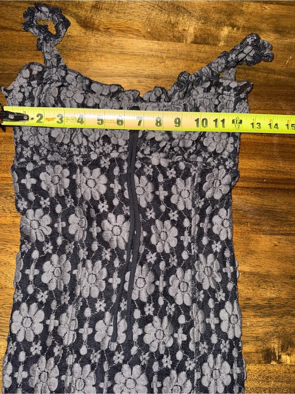 Free People Lucinda lace Black Floral Smocked Tie-Front Midi Dress autumn